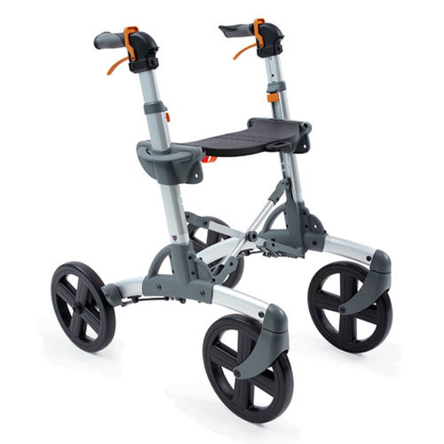 Deambulatore rollator a 4 ruote - Patrol - Eurovema Mobility - telaio in alluminio / con sedile / pieghevole