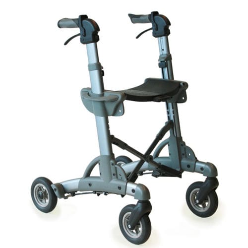 Deambulatore rollator a 4 ruote - Compact - Eurovema Mobility - telaio in alluminio / con sedile / pieghevole