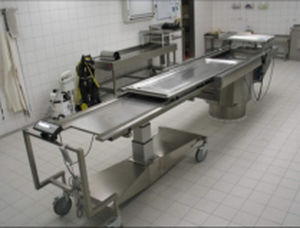 Tavolo da lavoro - MA-3502 - MEDIS Medical Technology - di dissezione / rettangolare / in acciaio inossidabile