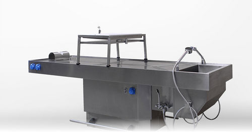 Tavolo di autopsia - MA-3508 - MEDIS Medical Technology - rettangolare / bariatrico / con lavandino