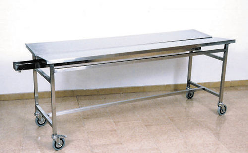 Tavolo per preparazione salme - F032001VS - Olivetti - rettangolare / su rotelle / in acciaio inossidabile