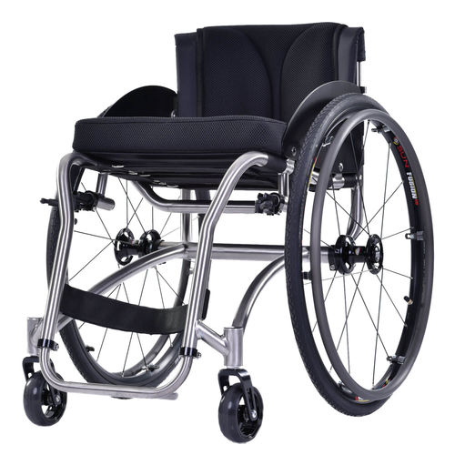 Sedia a rotelle attiva - Hilite XTR - Sunrise Medical - da esterno / con poggiagambe / grigia