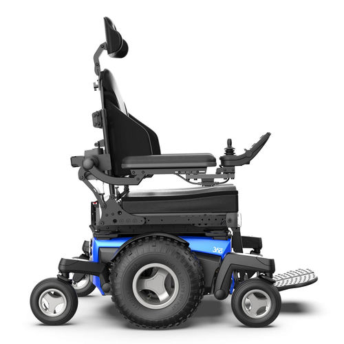 Sedia a rotelle elettrica - Magic 360 - Sunrise Medical - da esterno / reclinabile / ad altezza regolabile
