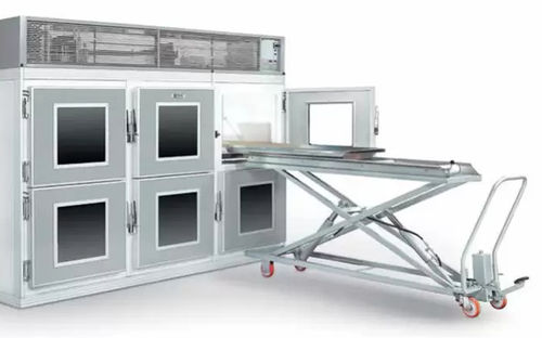Cella mortuaria frigorifera per barelle mortuarie - PM TN - Angelantoni Life Science - 6 salme / a carico frontale / 6 porte