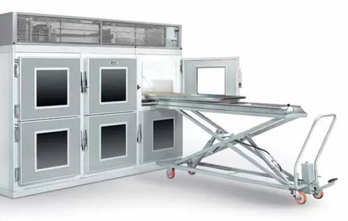 Cella mortuaria frigorifera per barelle mortuarie - PM BT - Angelantoni Life Science - 6 salme / a carico frontale / 6 porte