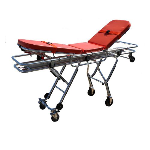 Barella con carrello da trasporto - 3D2 - Mobimedical - per ambulanze / manuale / ad altezza regolabile