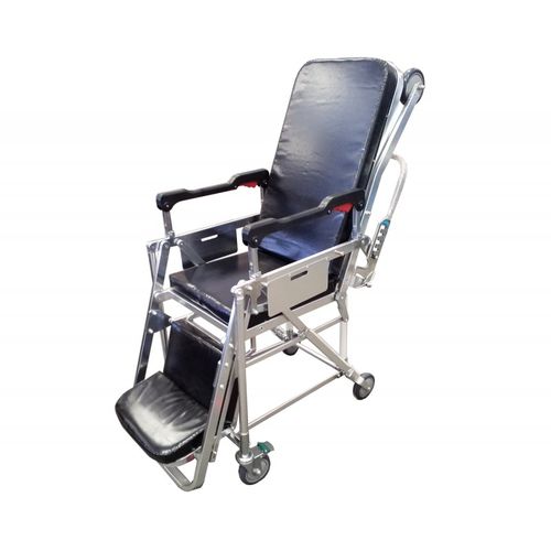 Barella con carrello manuale - E - Mobimedical - di trasferimento / per ambulanze / 4 sezioni