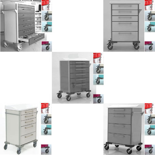 Carrello per uso generale - Medstor GmbH - di stoccaggio / multifunzione / con cassetti