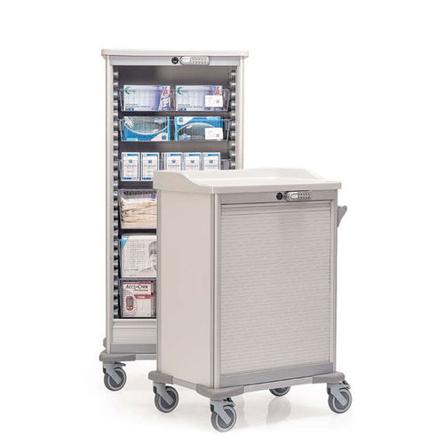Carrello per anestesia - Medstor GmbH - di isolamento / multifunzione / con serrandina