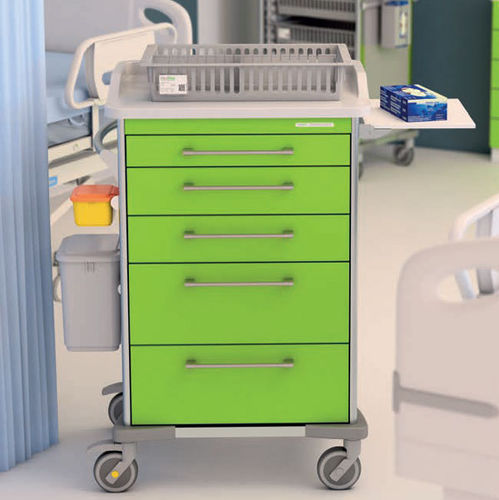 Carrello di trasporto - MC6500 series - Medstor GmbH - con cassetti / con cestello per rifiuti