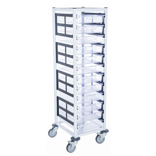 Carrello ospedaliero - M+ SINGLE - CRAVEN - per uso generale / di pulizia / di stoccaggio