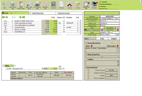 Software per laboratorio dentale - Easydentam - Dentasoft - di gestione