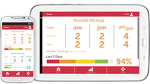 Applicazione iOS di gestione dei pazienti asmatici - Smartinhaler App™ - Adherium - medica