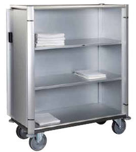 Carrello portabiancheria per sacchi puliti - Venus - ARIANEL - medico / a doppia porta / 2 ripiani