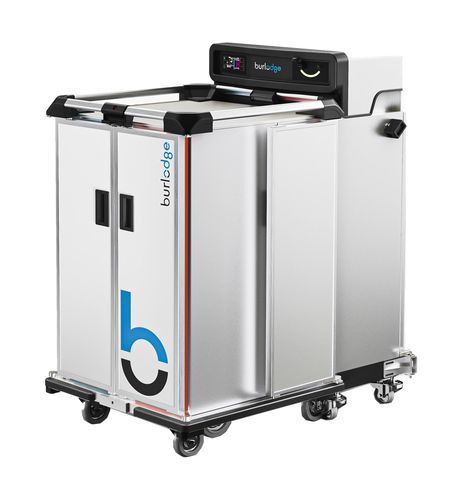 Carrello ospedaliero - BSmart - BURLODGE - di ancoraggio / di distribuzione di vassoi / per logistica