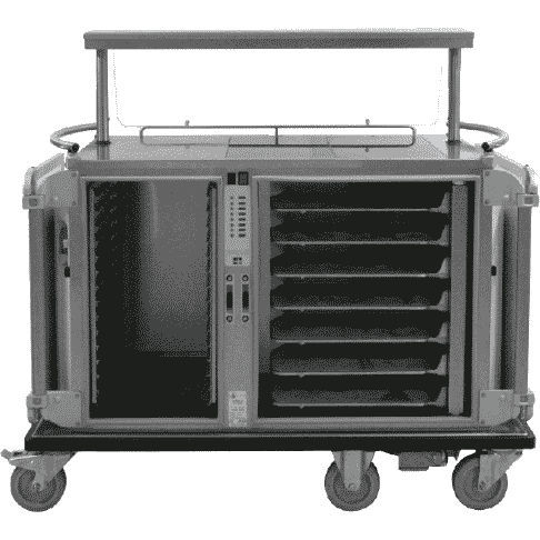 Carrello ospedaliero - SERELIS - ELECTRO CALORIQUE Groupe - di servizio / per pasti / di distribuzione di vassoi