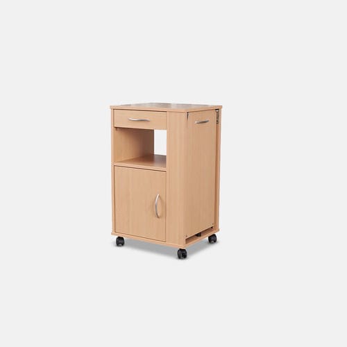 Comodino con rotelle - Palma - TEKVOR CARE - con tavolino servitore integrato