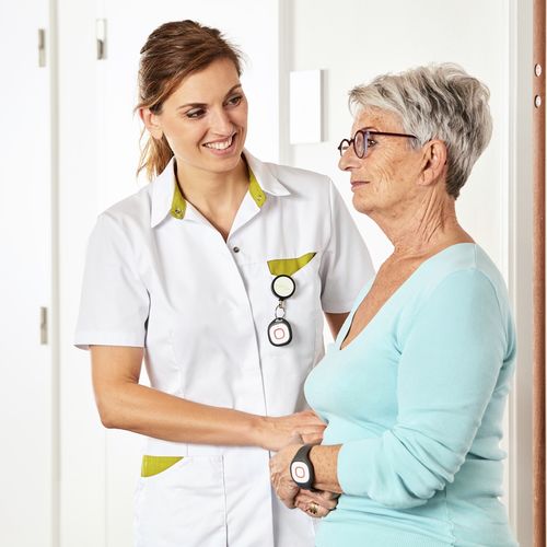Sistema di chiamata infermiera per letto - Televic Healthcare - telefonico / pulsanti antipanico / braccialetti