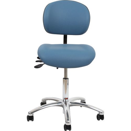Sedia da ufficio per clinica odontoiatrica - Latin 100 - VELA Medical - per adulti / con rotelle / con schienale alto
