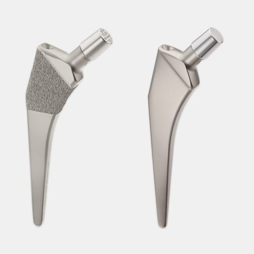 Stelo femorale cementato o non cementato - IntraBlock™ TwinStem™ - Merete