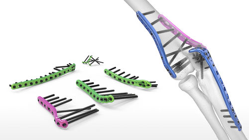 Placca di compressione per omero - PL-LEO9 - Acumed - per gomito / per ulna / per olecrano