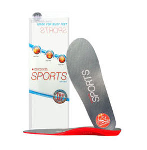 Soletta ortopedica con supporto per arco longitudinale - Sports - Docpods - con cuscinetti per tallone