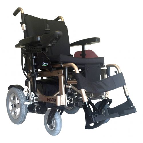Sedia a rotelle elettrica - VIVIO - KYMCO Healthcare - da esterno / da interno / pieghevole