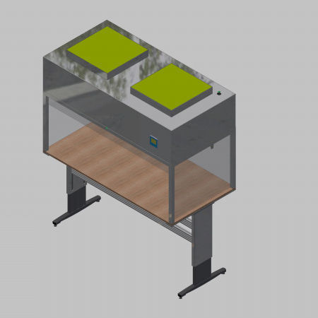 Modulo a flusso laminare da tavolo - 58155 - Inertec - verticale