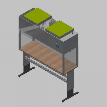 Modulo a flusso laminare da tavolo - 58151 - Inertec - verticale