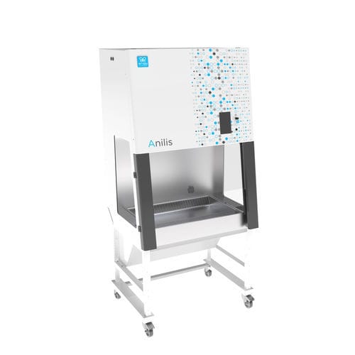 Cabina di sicurezza microbiologica da laboratorio - Anilis 900 - Erlab - per il cambio di gabbie / mobile / con filtro HEPA