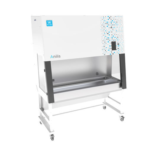 Cabina di sicurezza microbiologica da laboratorio - Anilis 1500 - Erlab - per il cambio di gabbie / mobile / con filtro HEPA