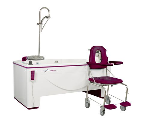 Vasca da bagno ospedaliera elettrica - CAPRICE - FRANCE REVAL - regolabile in altezza / con seduta da bagno