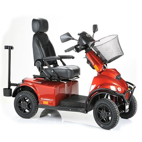 Scooter per disabili elettrico - 1500-13 series - Medema - a 4 ruote / con cestello