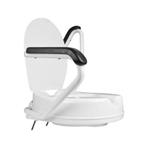 Rialzo per WC con braccioli - 301702 - Mobilex A/S  - con coperchio