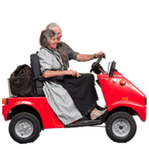 Scooter per disabili elettrico - Duett - Graf-Carello - a 4 ruote / a due posti