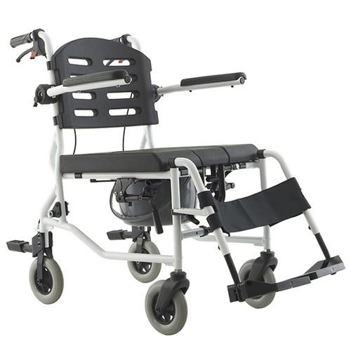 Sedia da doccia con braccioli - SL-155 (606) - Comfort Orthopedic - con rotelle / con poggiapiedi / con apertura igienica