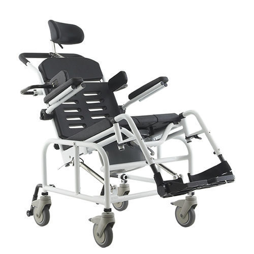 Sedia da doccia con braccioli - LY-158-A WHALE  - Comfort Orthopedic - con rotelle / con poggiapiedi / con apertura igienica