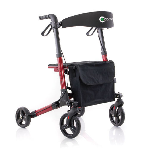 Deambulatore rollator a 4 ruote - R1 - Comfort Orthopedic - telaio in alluminio / ad altezza regolabile