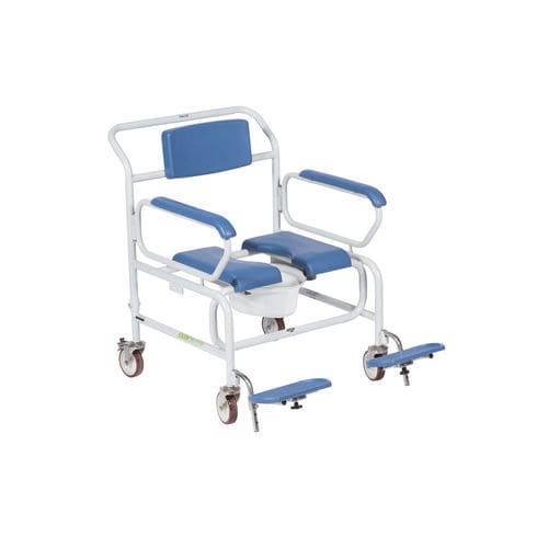 Sedia da doccia con braccioli - XXL Wheeled - Direct Healthcare Group - mobile / con schienale / bariatrica