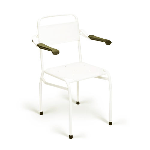 Sedia da doccia con braccioli - LI2139. series - Direct Healthcare Group - con schienale / ergonomica / in plastica