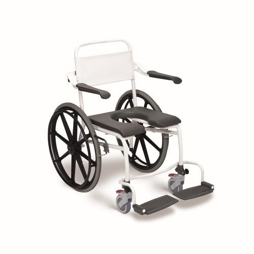Sedia da doccia con braccioli - LI2138 series - Direct Healthcare Group - con rotelle / con poggiapiedi / con schienale