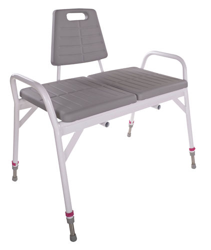 Sgabello da doccia con braccioli - 300300 - HMN - con schienale / ad altezza regolabile / bariatrico