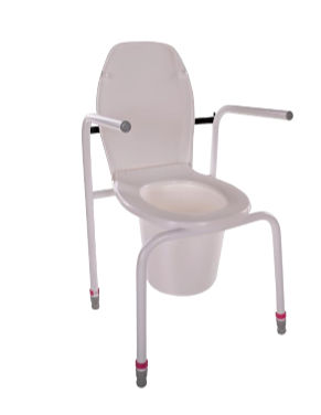 Rialzo per WC con braccioli - 610012 - HMN - con coperchio