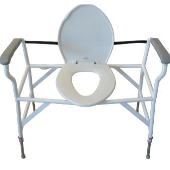 Rialzo per WC con braccioli - 640017 - HMN - ad altezza regolabile / bariatrico / con coperchio