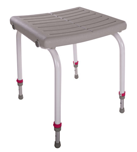 Sgabello da doccia senza schienale - NEPTUN SMALL - HMN - ad altezza regolabile