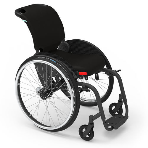Sedia a rotelle attiva - FLOW MONO - O4 Wheelchairs - da esterno / da interno / con poggiagambe