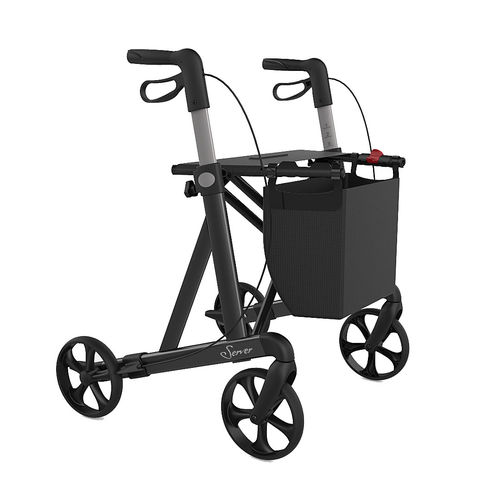 Deambulatore rollator a 4 ruote - Server HD - Rehasense Europe - con cestello / ad altezza regolabile / pieghevole