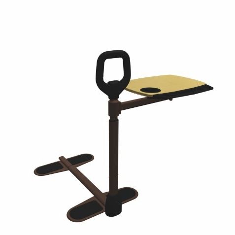Tavolo ad altezza regolabile - TRAY 2050 - Rehastage - da pranzo / rettangolare / su rotelle