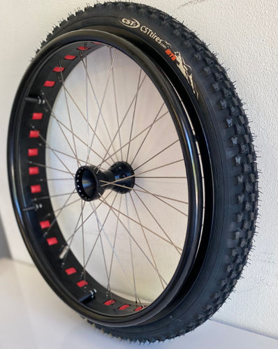 Ruota per sedia a rotelle posteriore - FAT24N+S607N+AV510	 - Tre Emme Manufatti