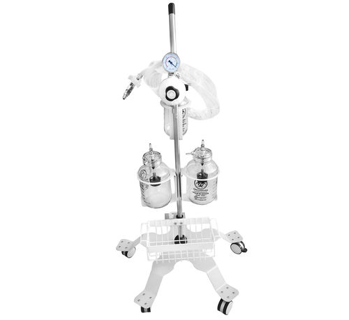 Aspiratore chirurgico pneumatico - Arigmed - per drenaggio chirurgico e sbrigliamento / con rotelle